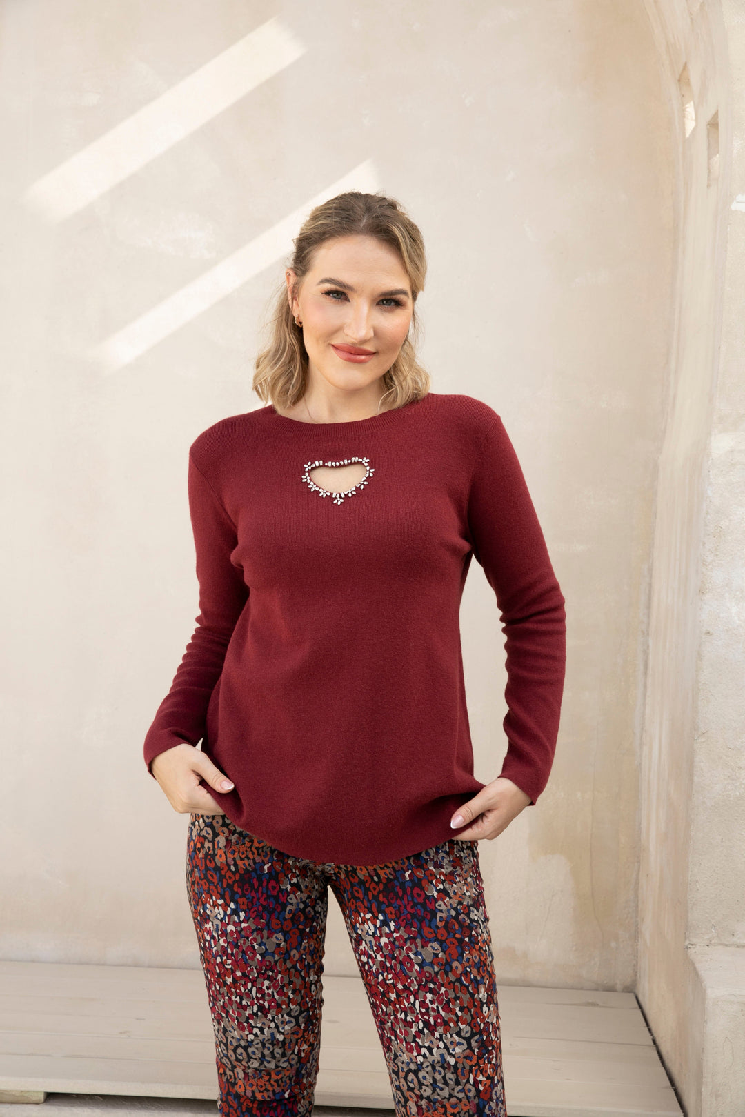 Diamond Heart Embrace Top