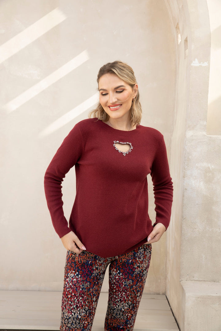 Diamond Heart Embrace Top