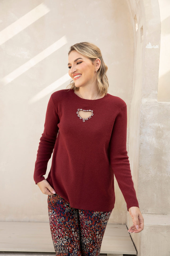 Diamond Heart Embrace Top