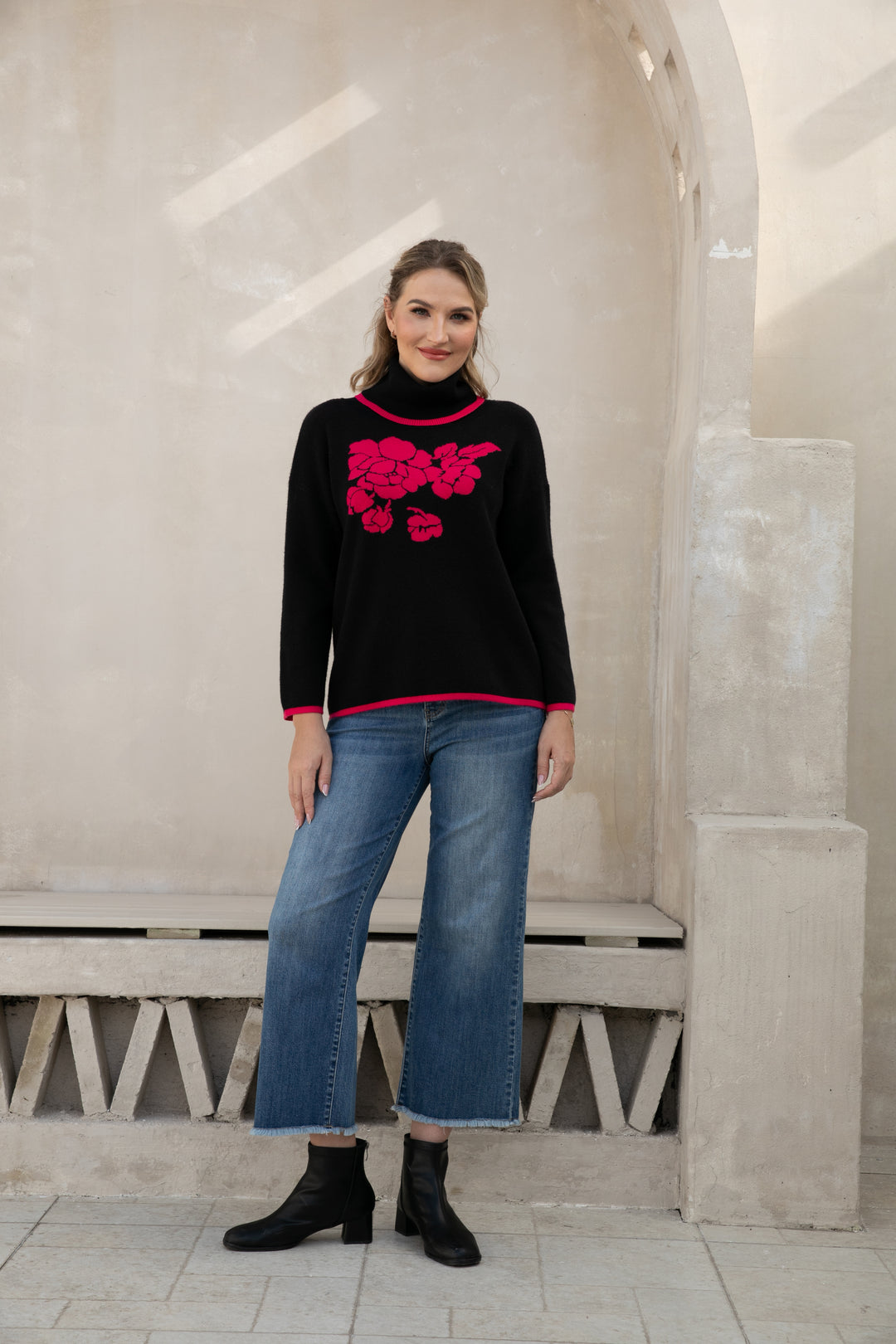 Rosevine Elegance Turtleneck
