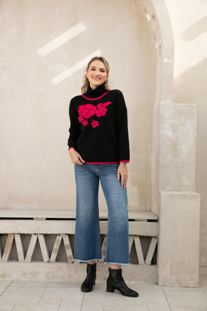 Rosevine Elegance Turtleneck