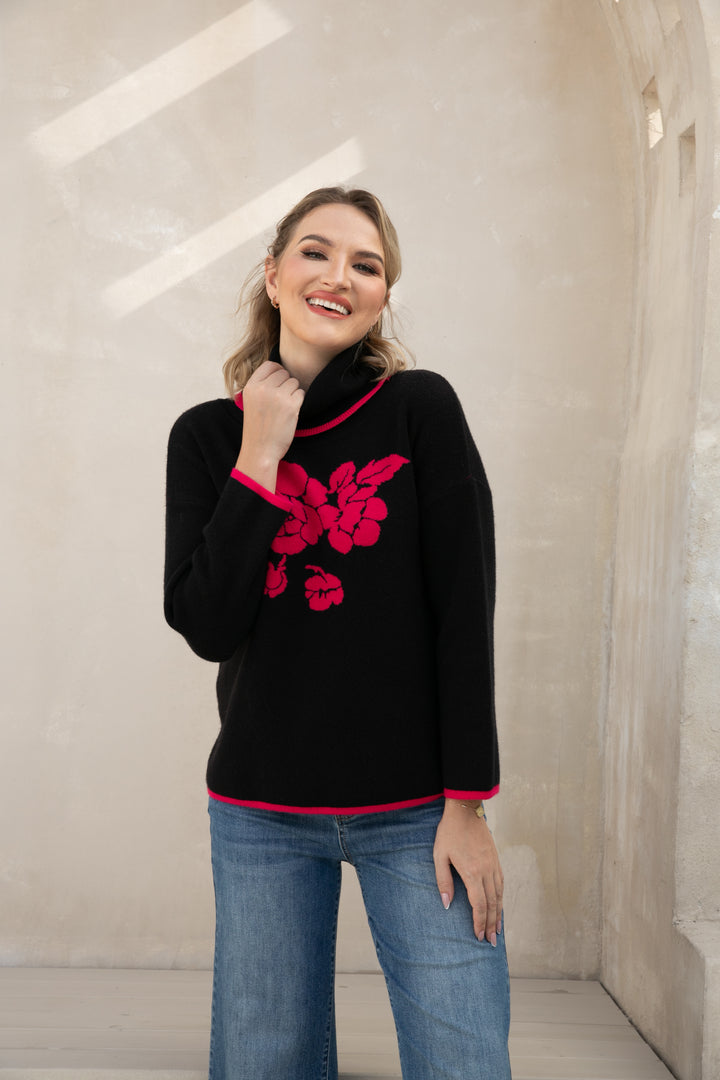 Rosevine Elegance Turtleneck
