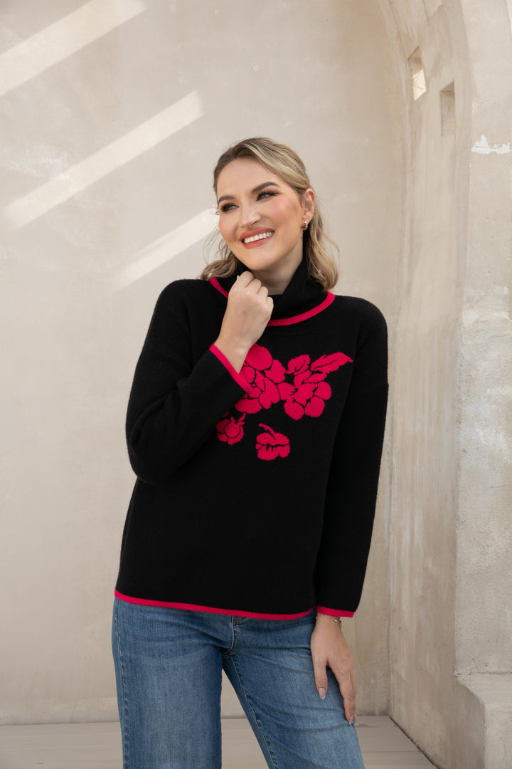 Rosevine Elegance Turtleneck