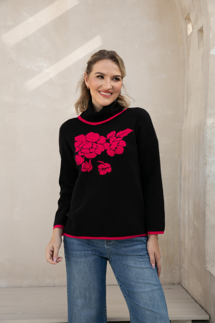 Rosevine Elegance Turtleneck