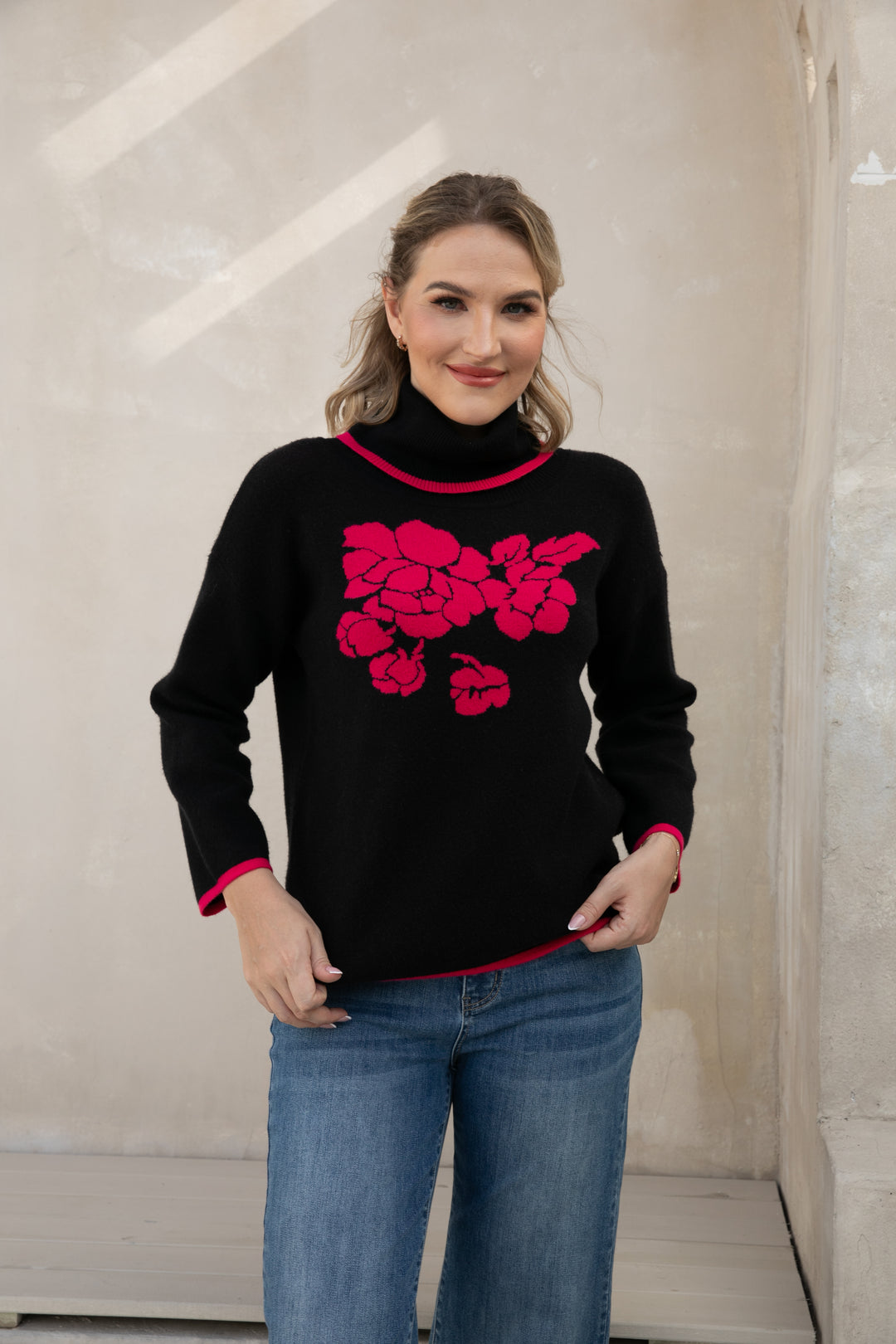 Rosevine Elegance Turtleneck
