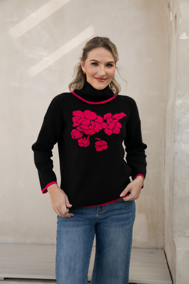 Rosevine Elegance Turtleneck