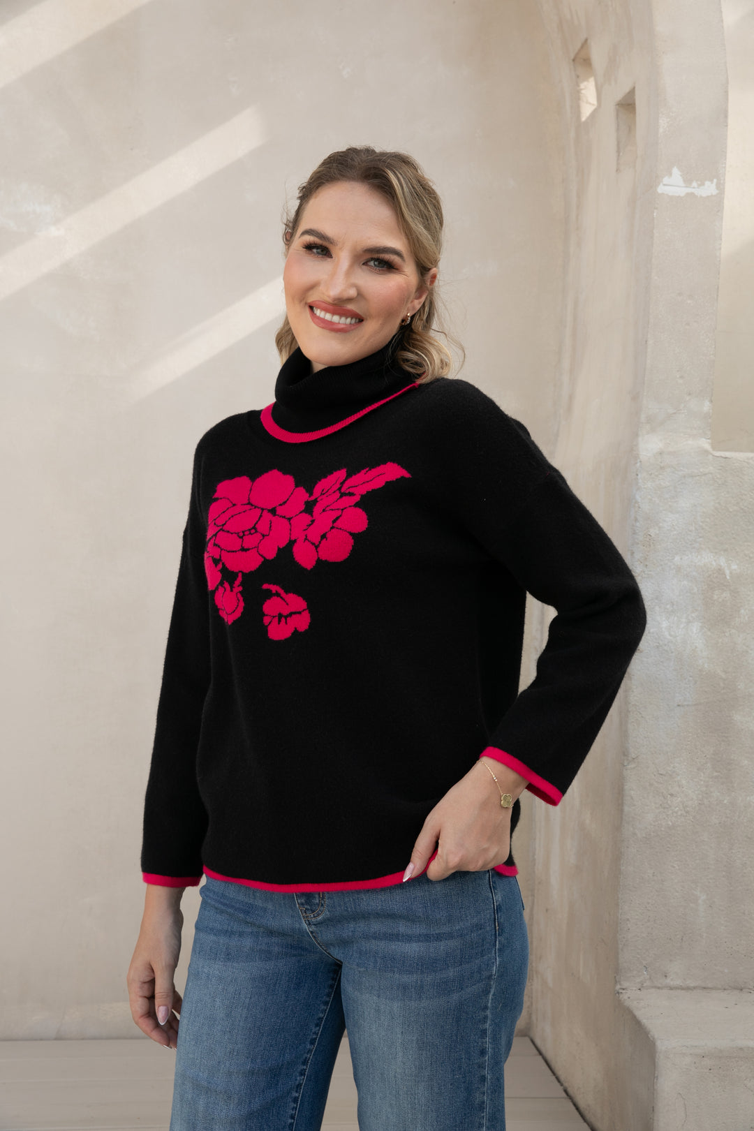 Rosevine Elegance Turtleneck