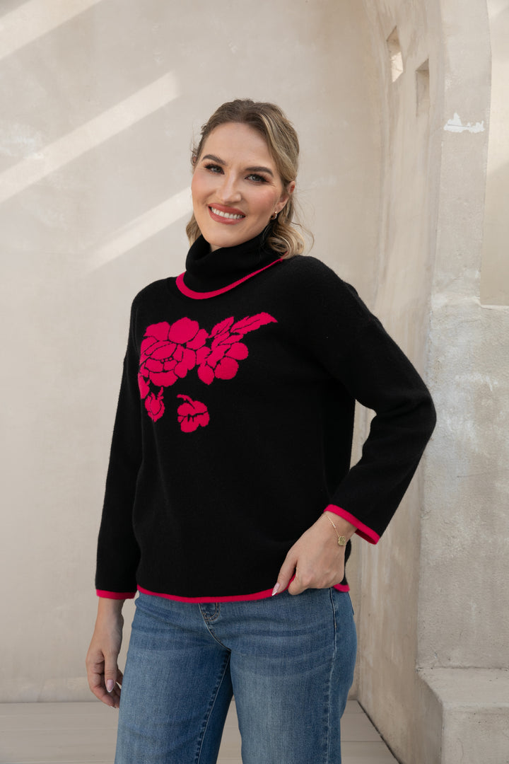 Rosevine Elegance Turtleneck