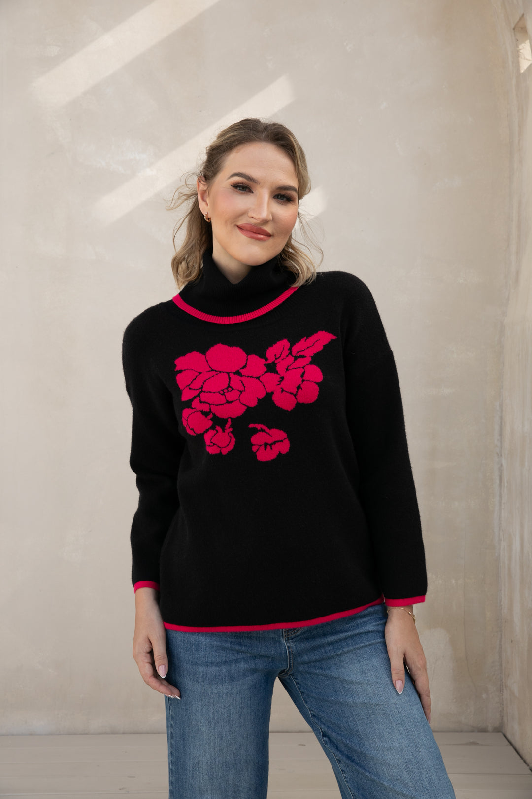 Rosevine Elegance Turtleneck