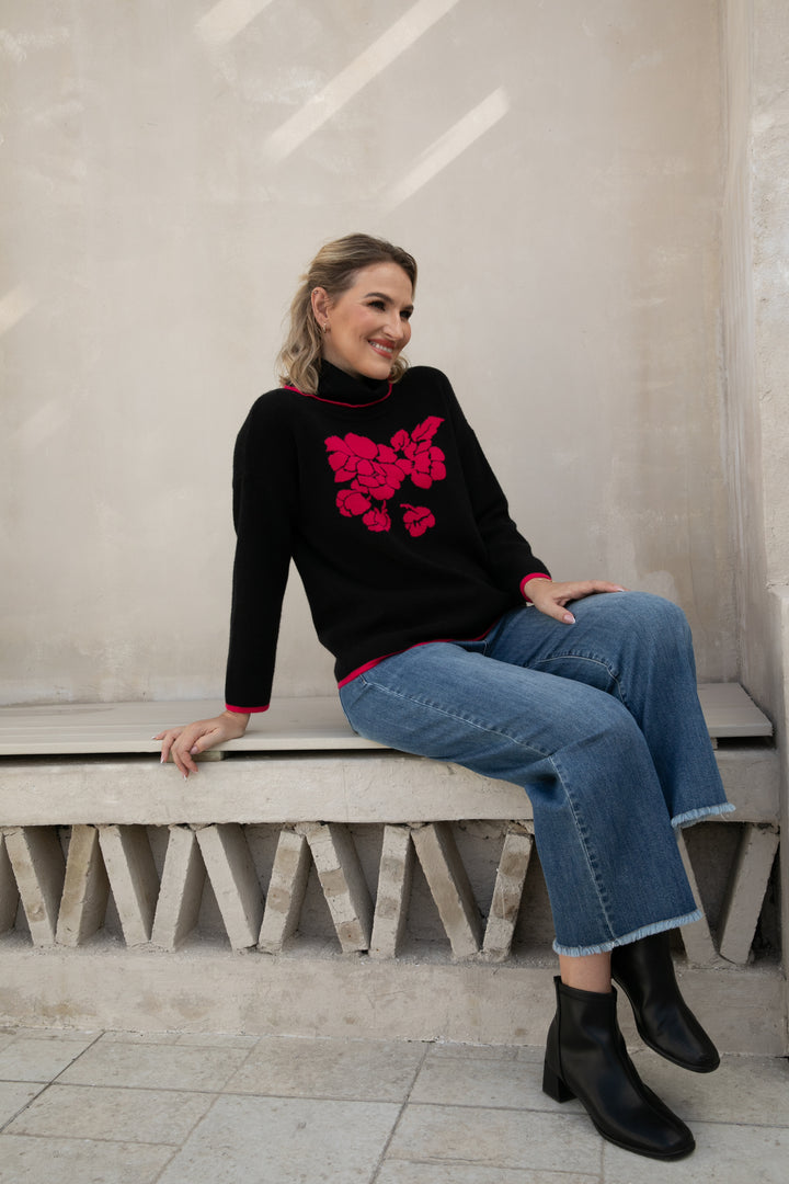 Rosevine Elegance Turtleneck