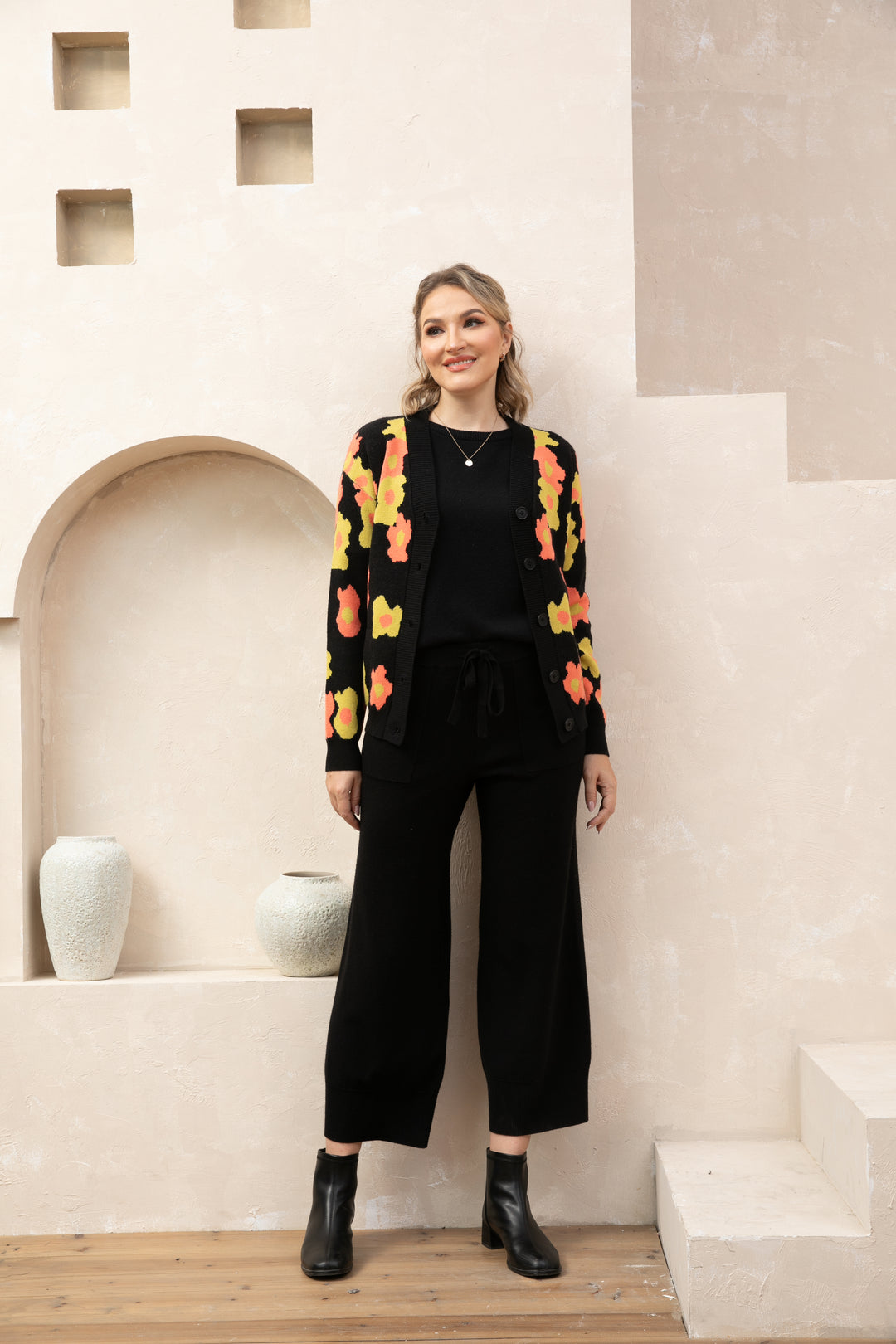 Retro Floral Cardigan