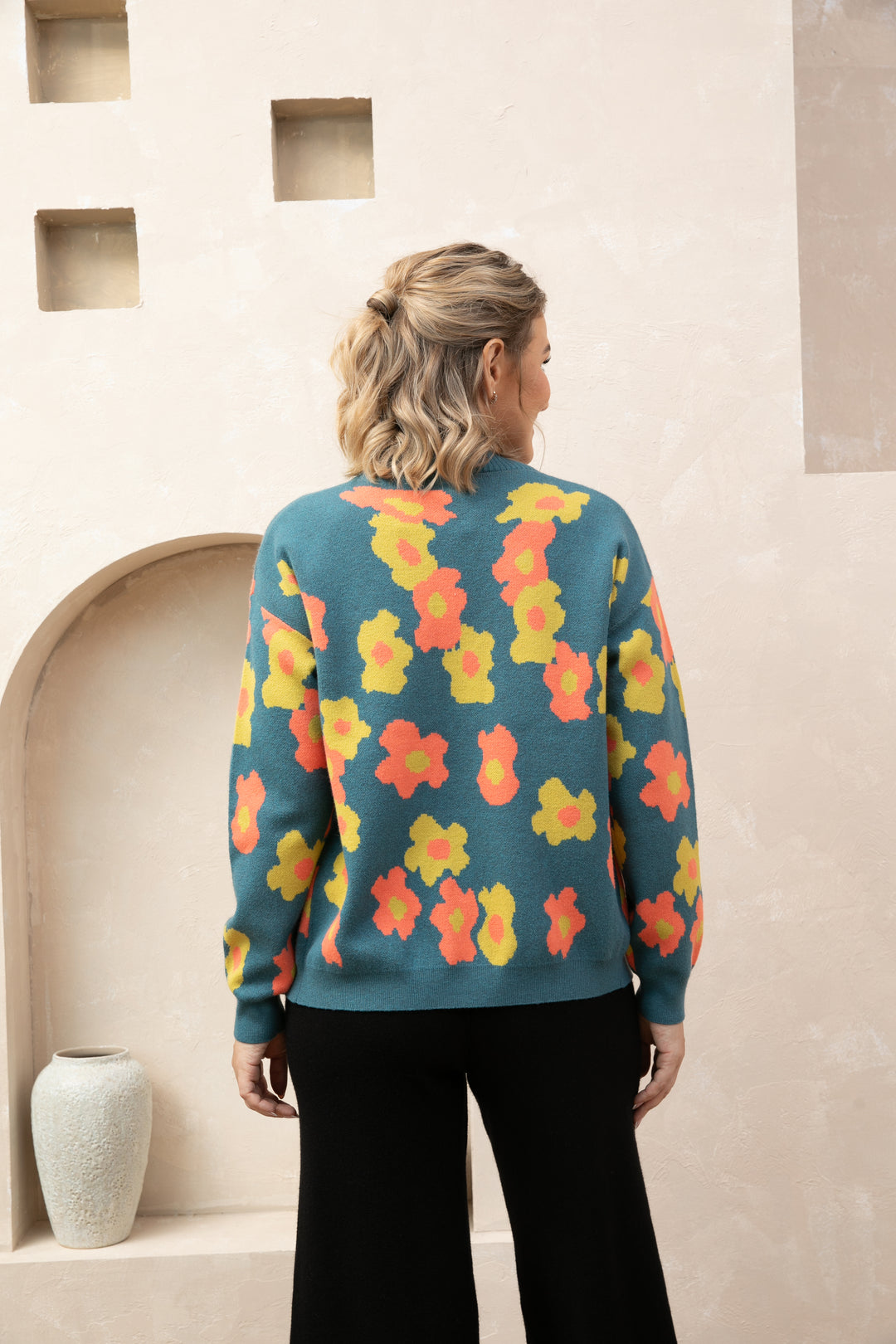 Retro Floral Cardigan