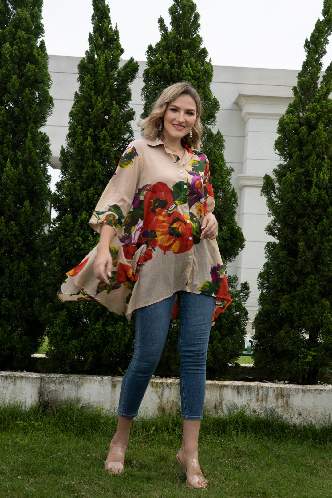 Linda's Printed Cotton Top