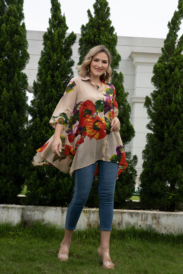 Linda's Printed Cotton Top