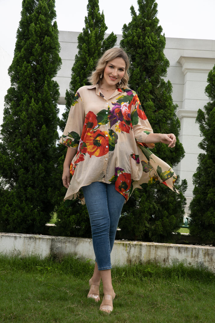 Linda's Printed Cotton Top