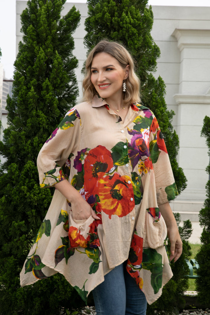 Linda's Printed Cotton Top