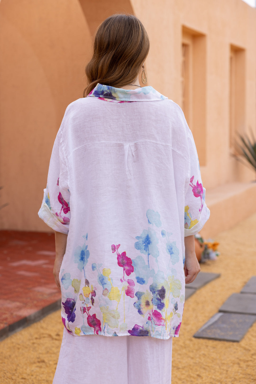Seraphina’s Watercolour Flower Button Top