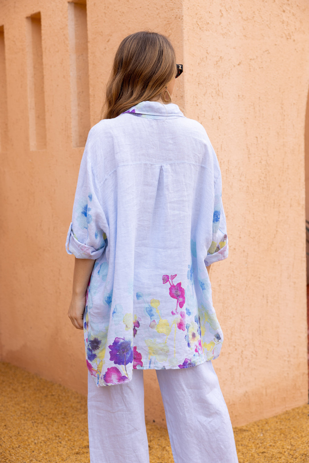 Seraphina’s Watercolour Flower Button Top