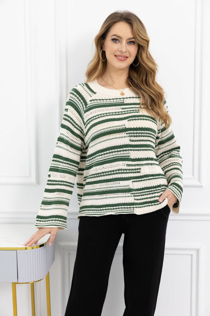 Jessica's Two Tone Knit Sweater
