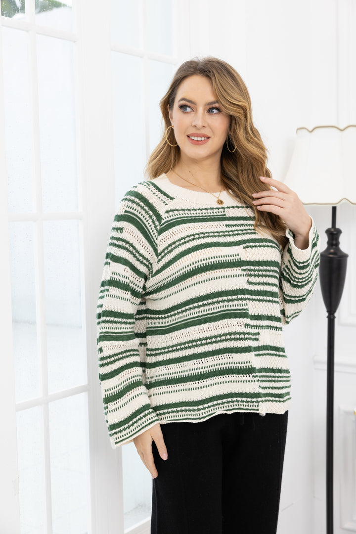 Jessica's Two Tone Knit Sweater