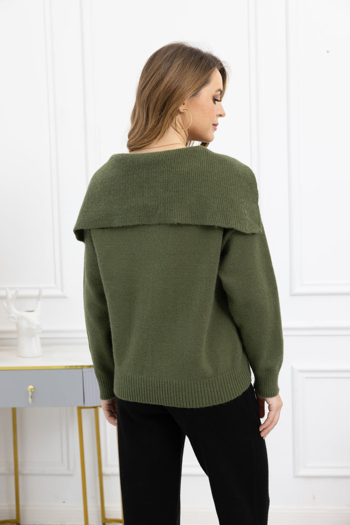 Sadie Mock Zip sweater