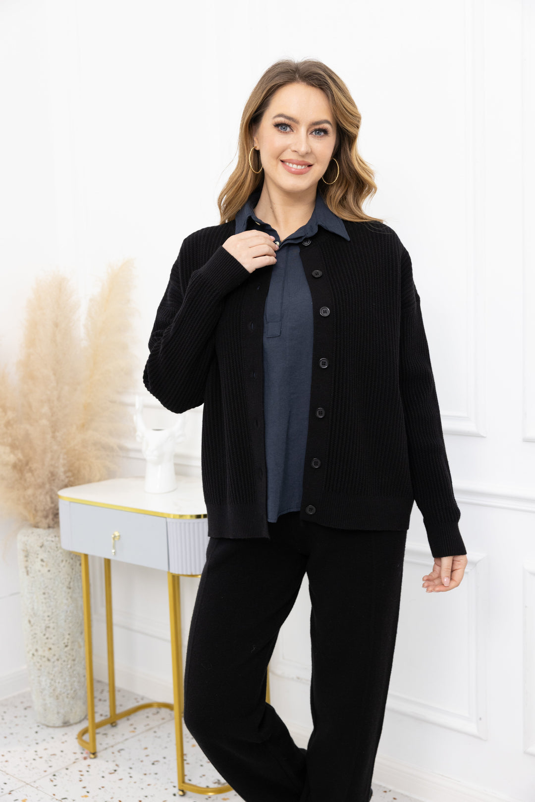 Melissa's Ribbed Cardigan