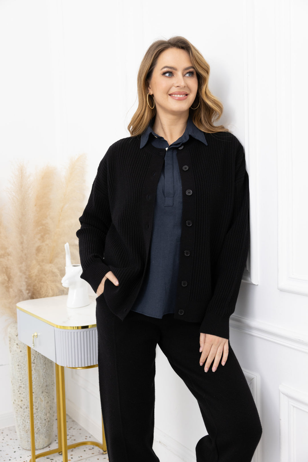 Melissa's Ribbed Cardigan