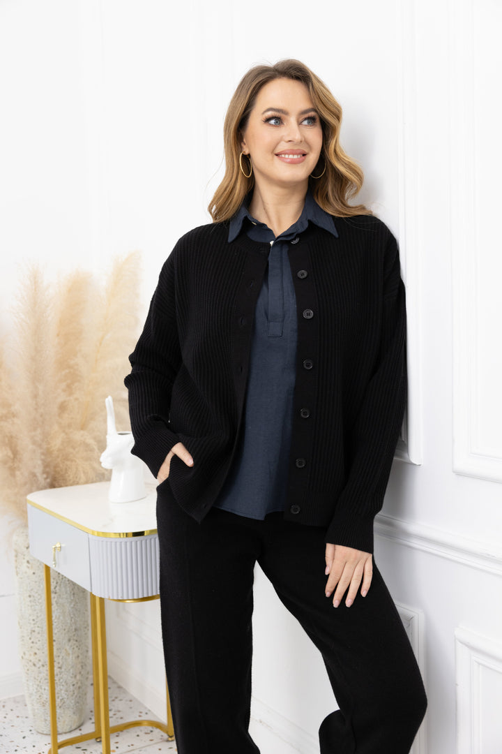 Melissa's Ribbed Cardigan