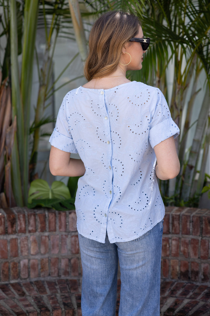 Eva’s Eyelet Charm Top