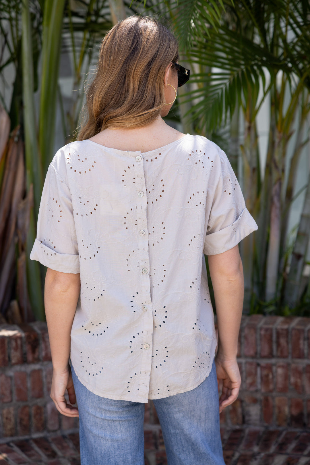 Eva’s Eyelet Charm Top