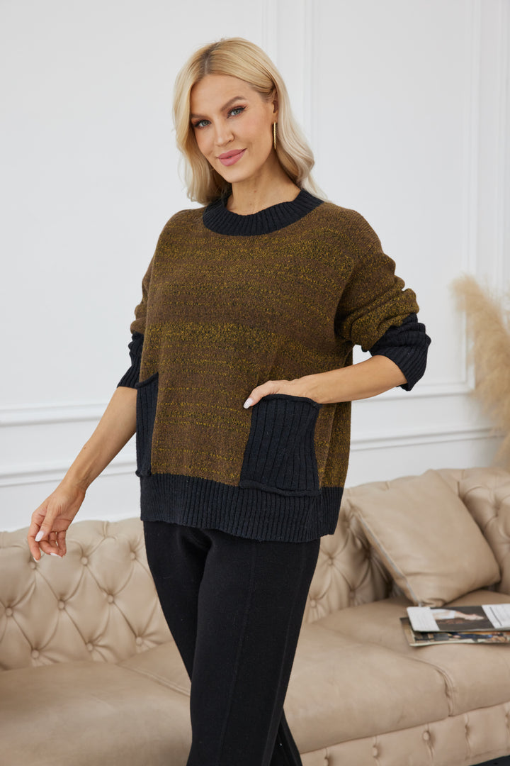 Ray's Dual Tone Sweater