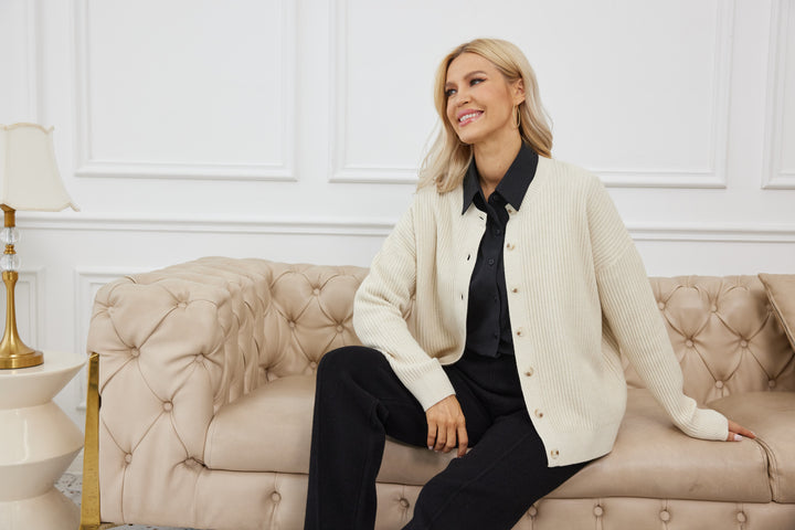 Melissa's Ribbed Cardigan