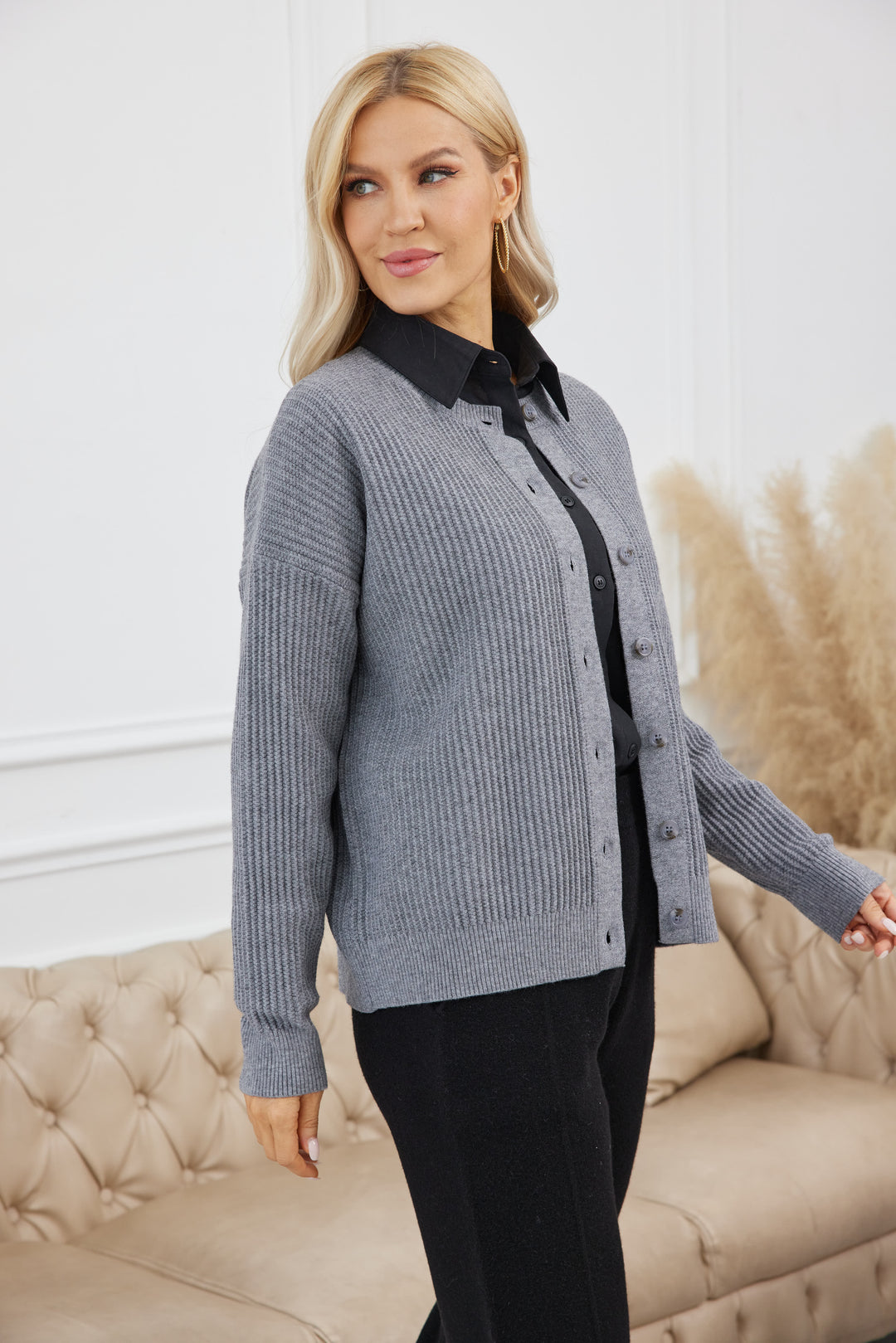Melissa's Ribbed Cardigan