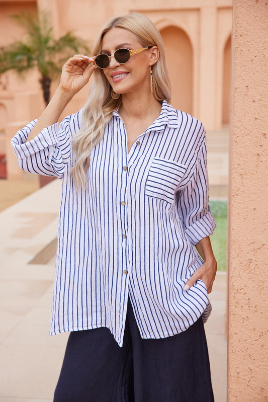 Stripe Detail Top