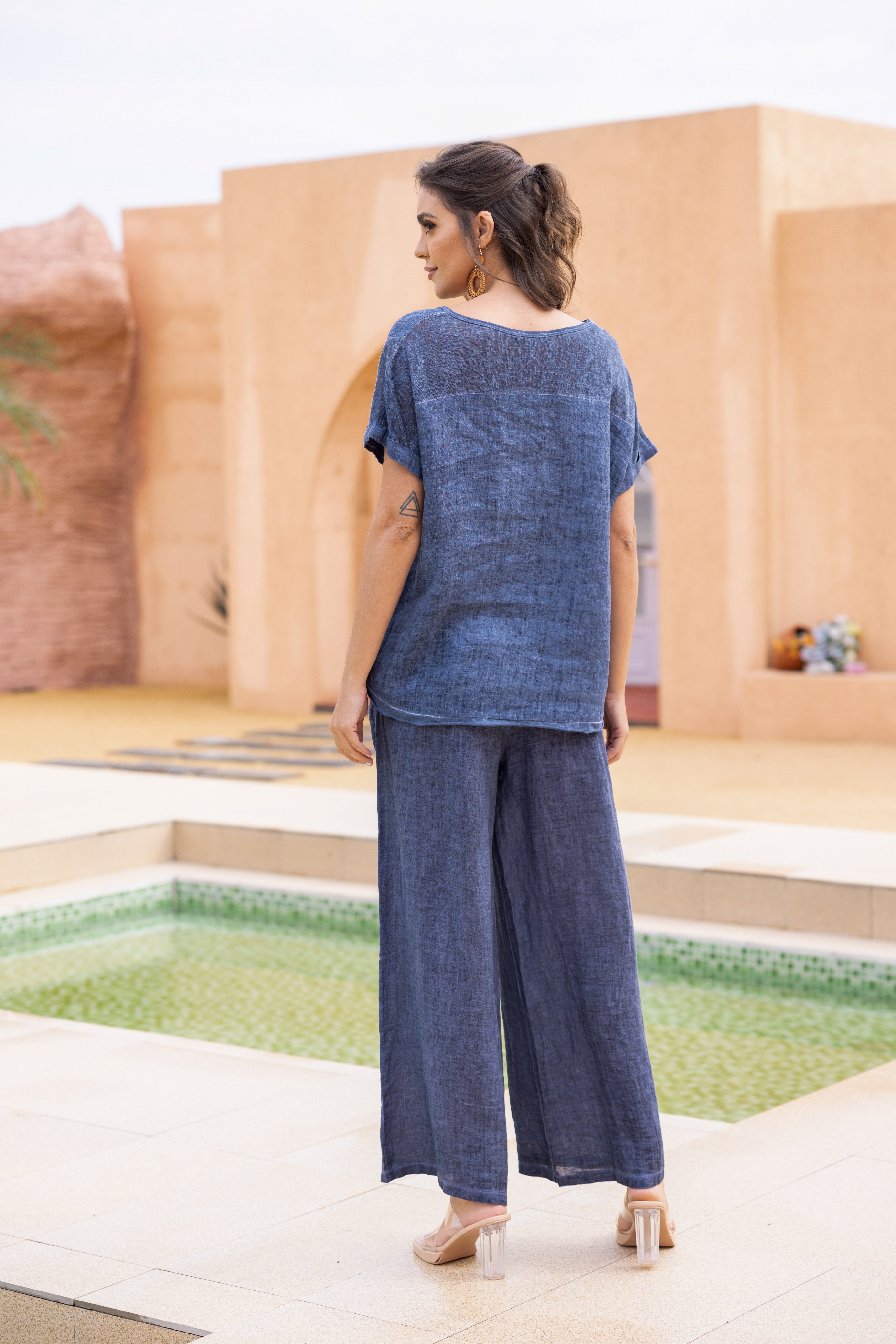 Cold Wash Linen Pants – Orange Fashion Village