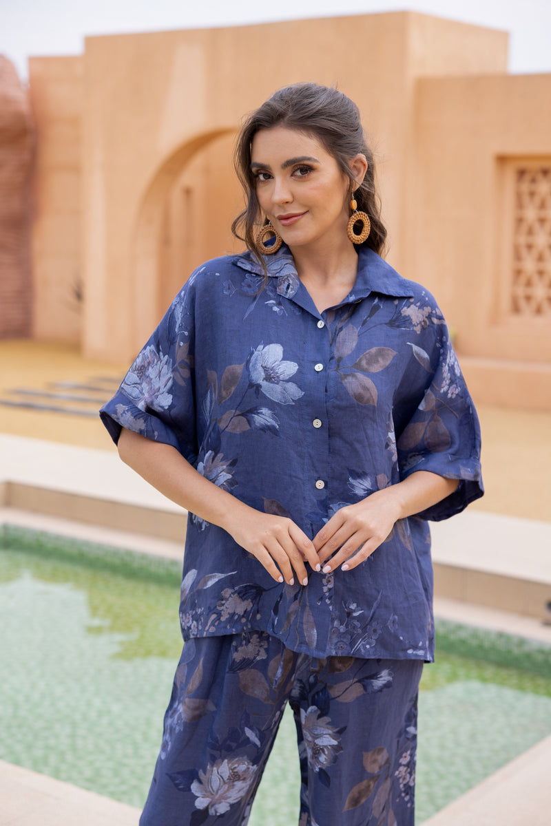 Sylvie's Sepia Leaves Top