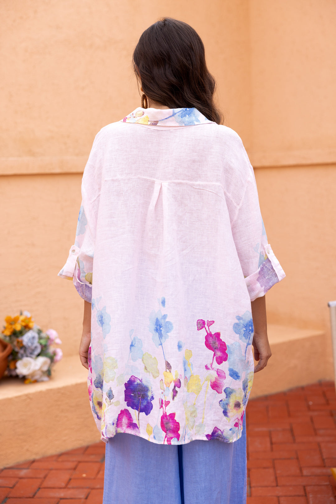 Seraphina’s Watercolour Flower Button Top