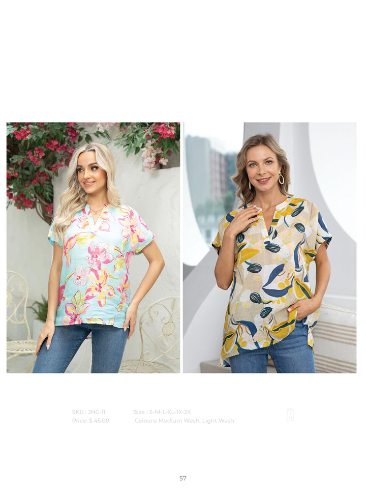 Serena's Short Sleeve Linen Shirt