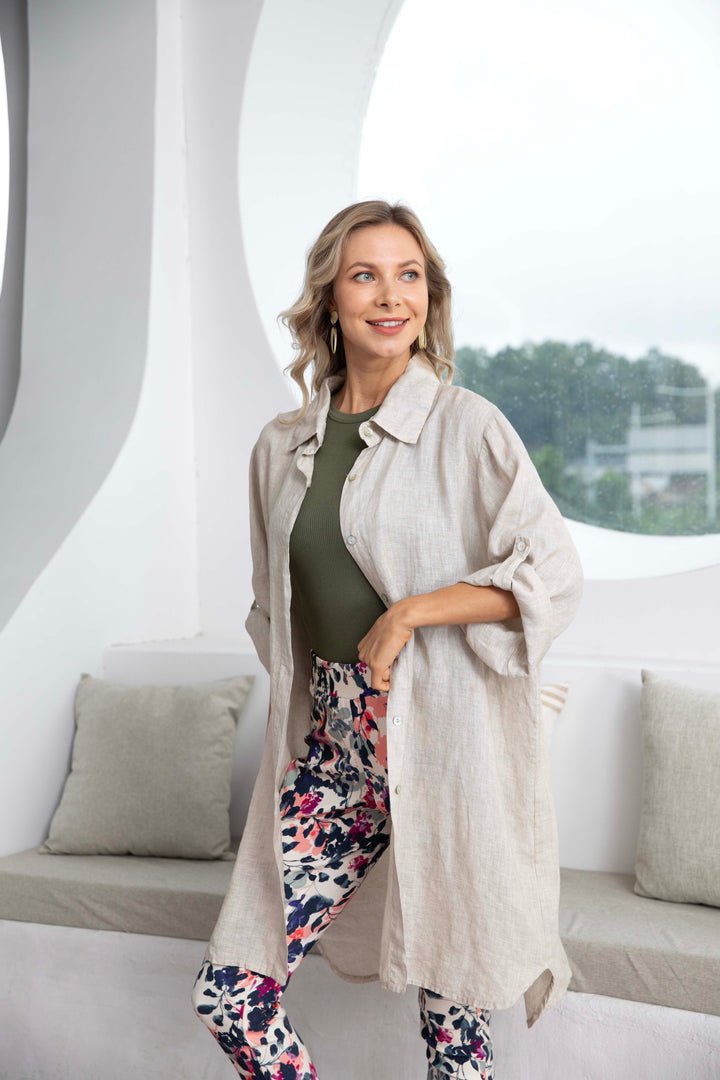 Linen Button Down Tunic