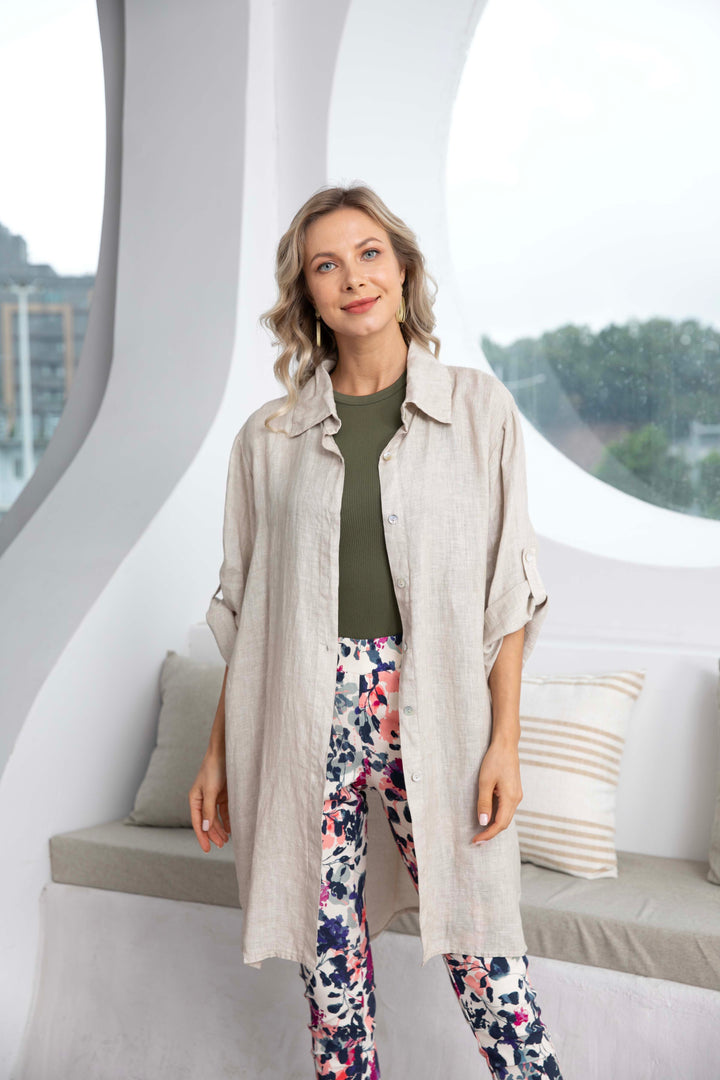 Linen Button Down Tunic