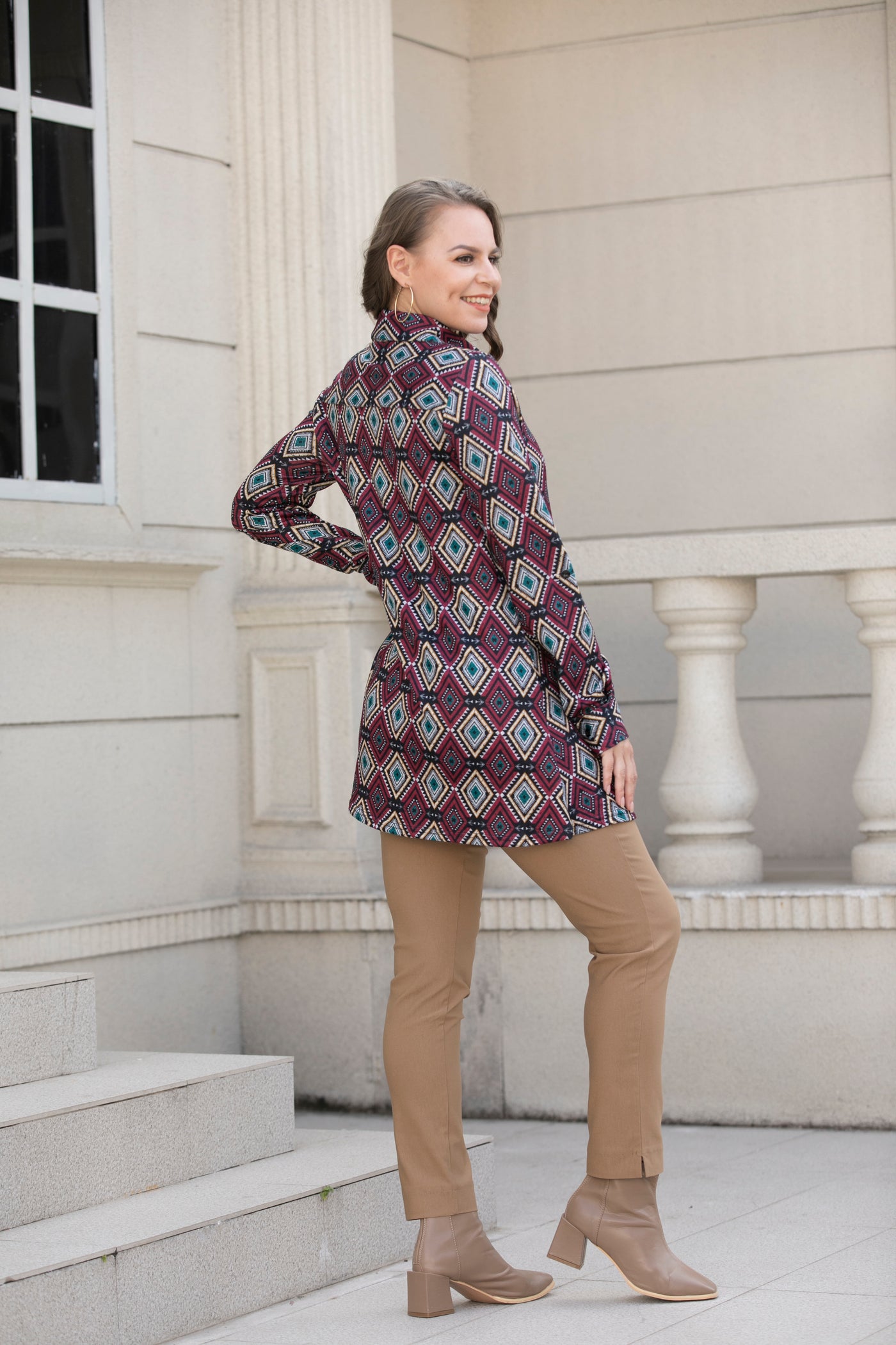 Jancy's Gingham Tunic with Pockets