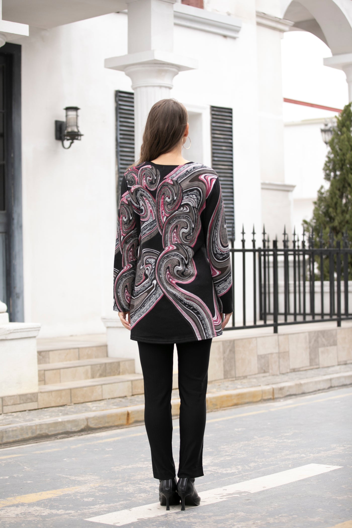 Carla's Printed Top with Pocket