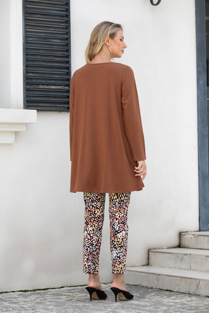 Bamboo Baby French Terry Tunic with Zipper and Pockets