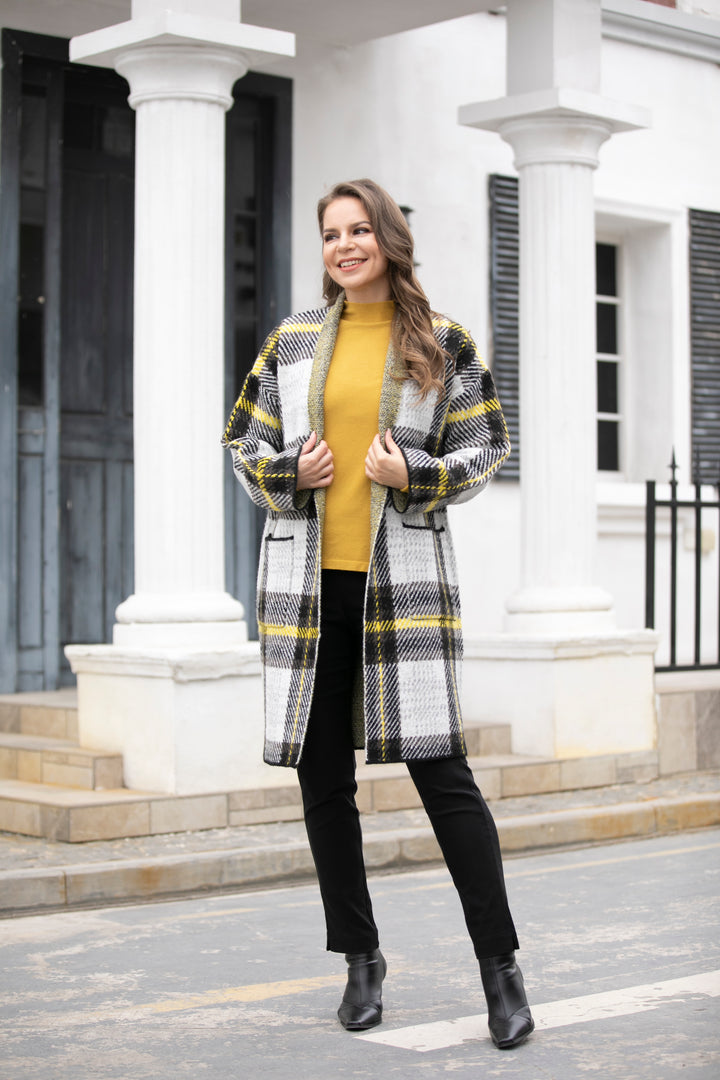 Long Knit Cardigan with Pocket