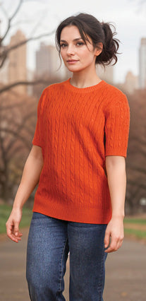 Anastasia's Cable Knit Top