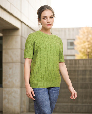 Anastasia's Cable Knit Top