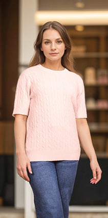 Anastasia's Cable Knit Top