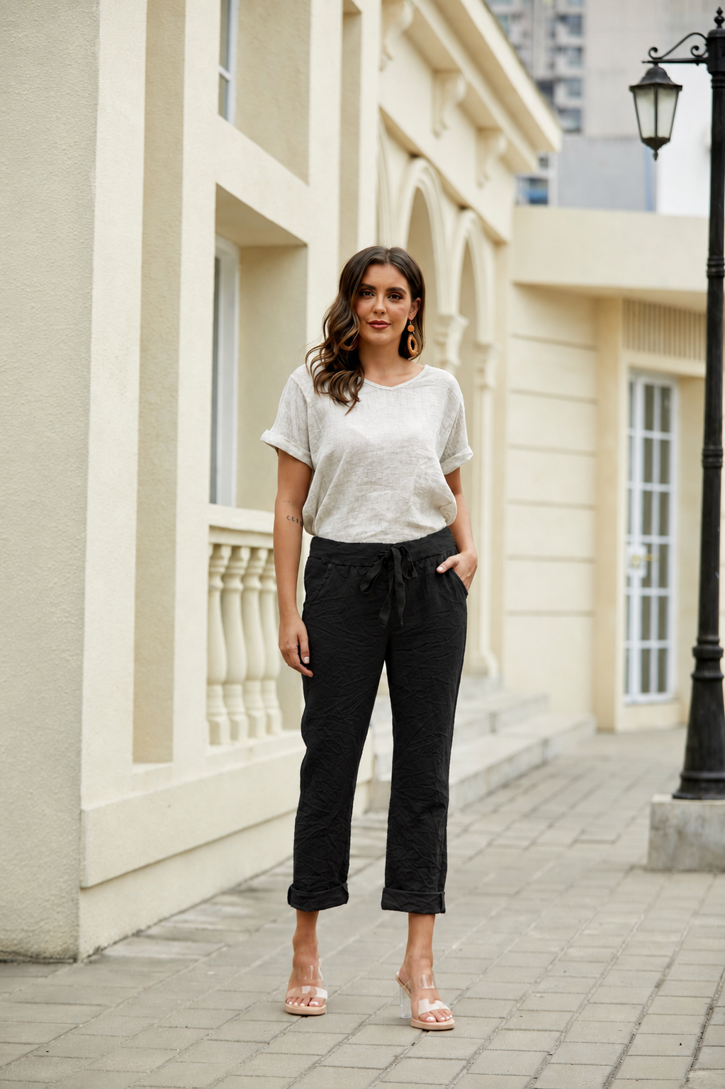 Theodora Solid Jogger