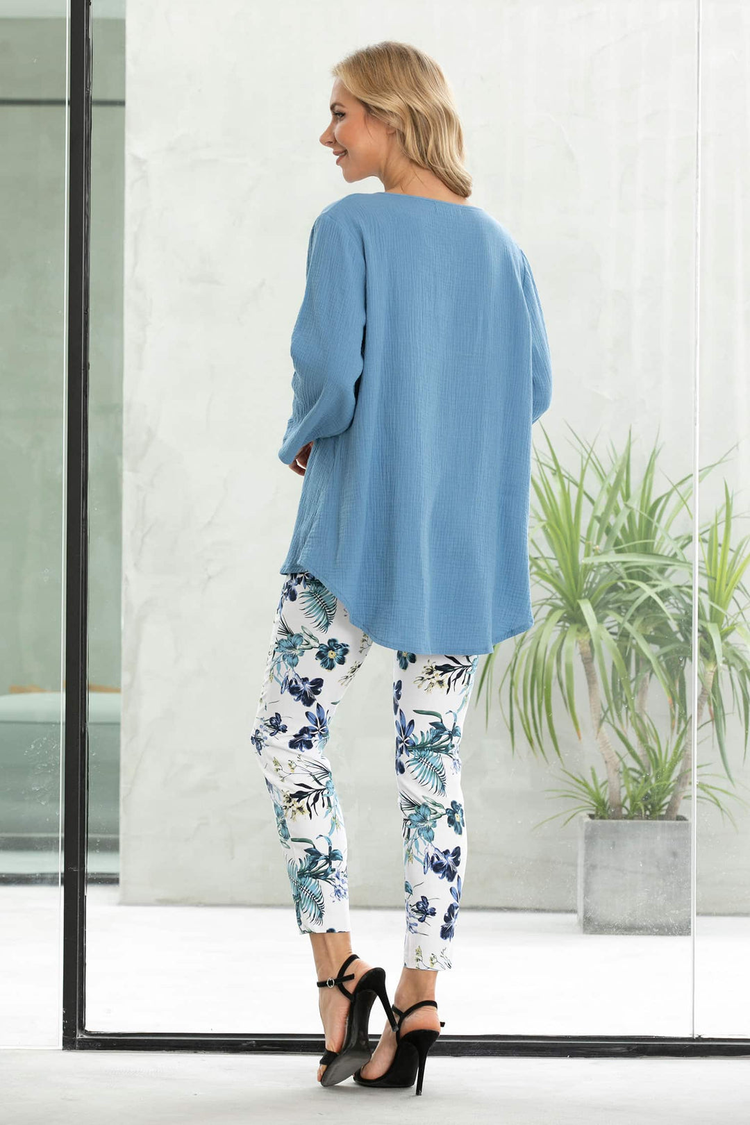 Exclusive Cotton Gauze - Front seam Top