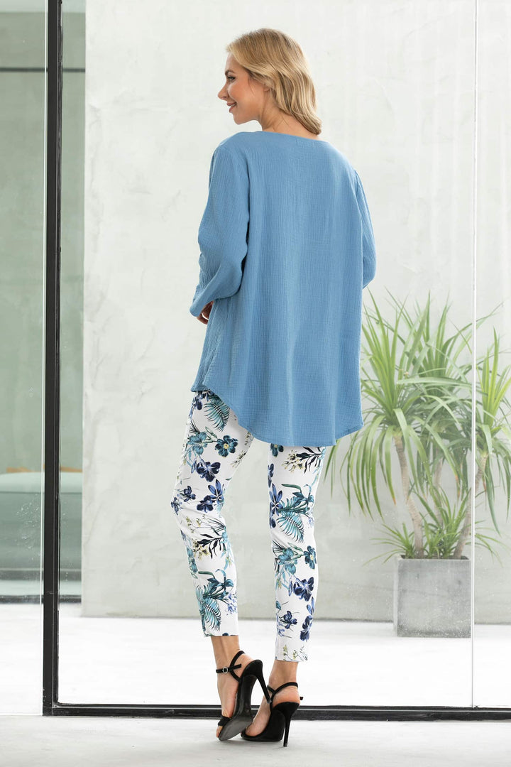 Exclusive Cotton Gauze - Front seam Top